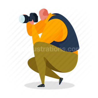 camera, photographer, device, man